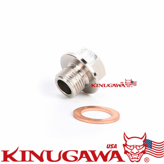 Sensor Adapter Oil Water Pressure Temp M14x1.25mm to 1/8NPT / 8.7mm sensor hole