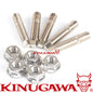 Kinugawa Turbo Stud + Nut Kit M8x1.25 mm for Garrett GT25 GT28 T28 Nissan Turbo