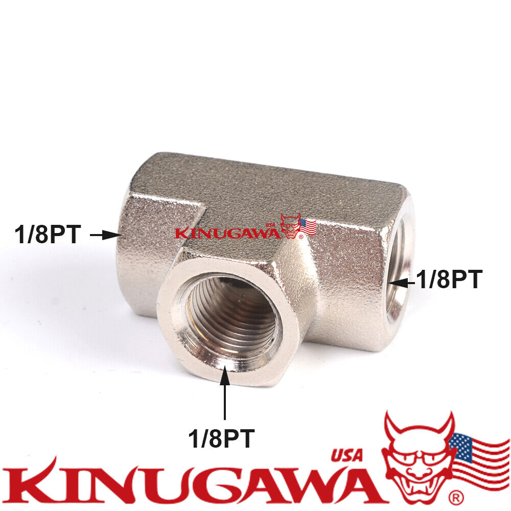 1/8 BSPT T Piece Brass Sensor Adapter Fitting For Oil Pressure Gauge 3 Female