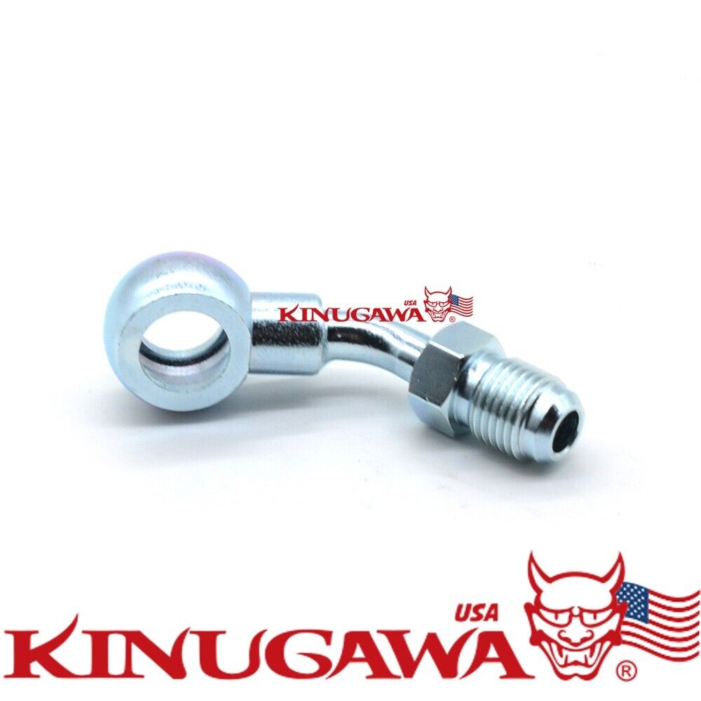 Turbo Banjo Adapter Fitting -6AN 6AN to M14 14mm 45Deg TD05 TD06 G25 G30 G35