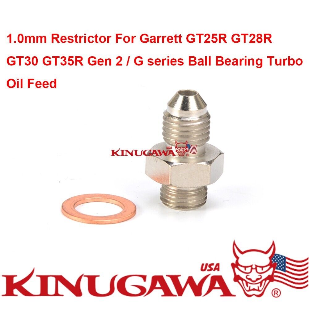 -4AN Turbo Oil Feed Fitting 7/16-24 Garrett GT25R GT28R GT30R GT35R Ball Bearing