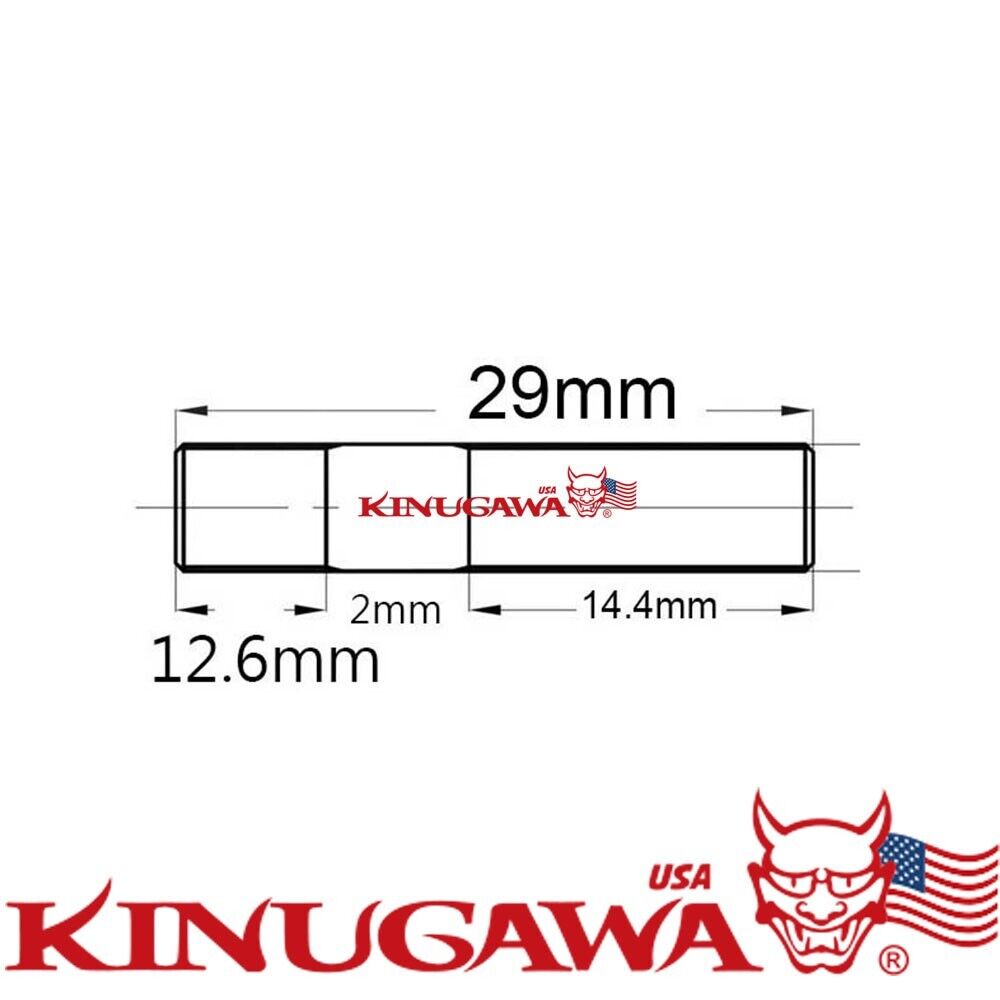 Manifold to Turbo flange Short Stud Kit M10x1.5 29.5mm long For tight space