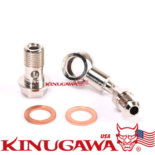 Banjo Bolt Kit M12x1.25 Turbo Coolant IHI RHF5, RHF5H / MHI TD04 TD04HL 45DEG