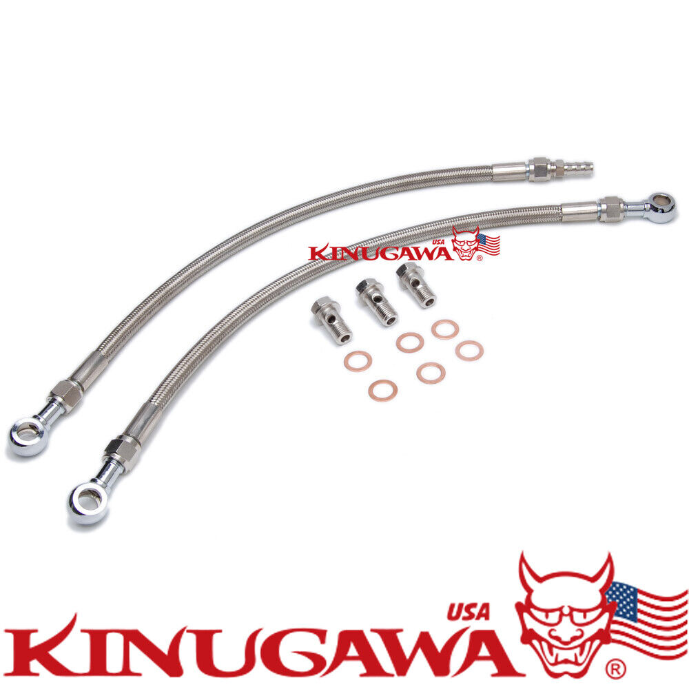 Turbo Water Line Kit for Nissan SR20DET CA180DET S13 BB 6AN Top mount