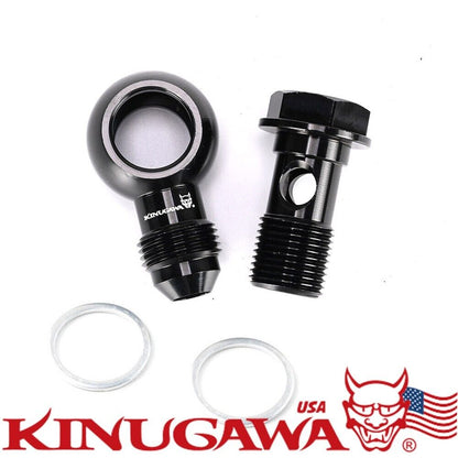 Aluminum Banjo Bolt Kit M18 x P1.5 to 8AN AN8 18MM Oil Cooler/Water Coolant