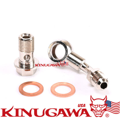 Banjo Bolt Kit M12x1.5 mm 4AN Turbo Coolant GT12 / VOLVO SAAB TD04HL 45DEG