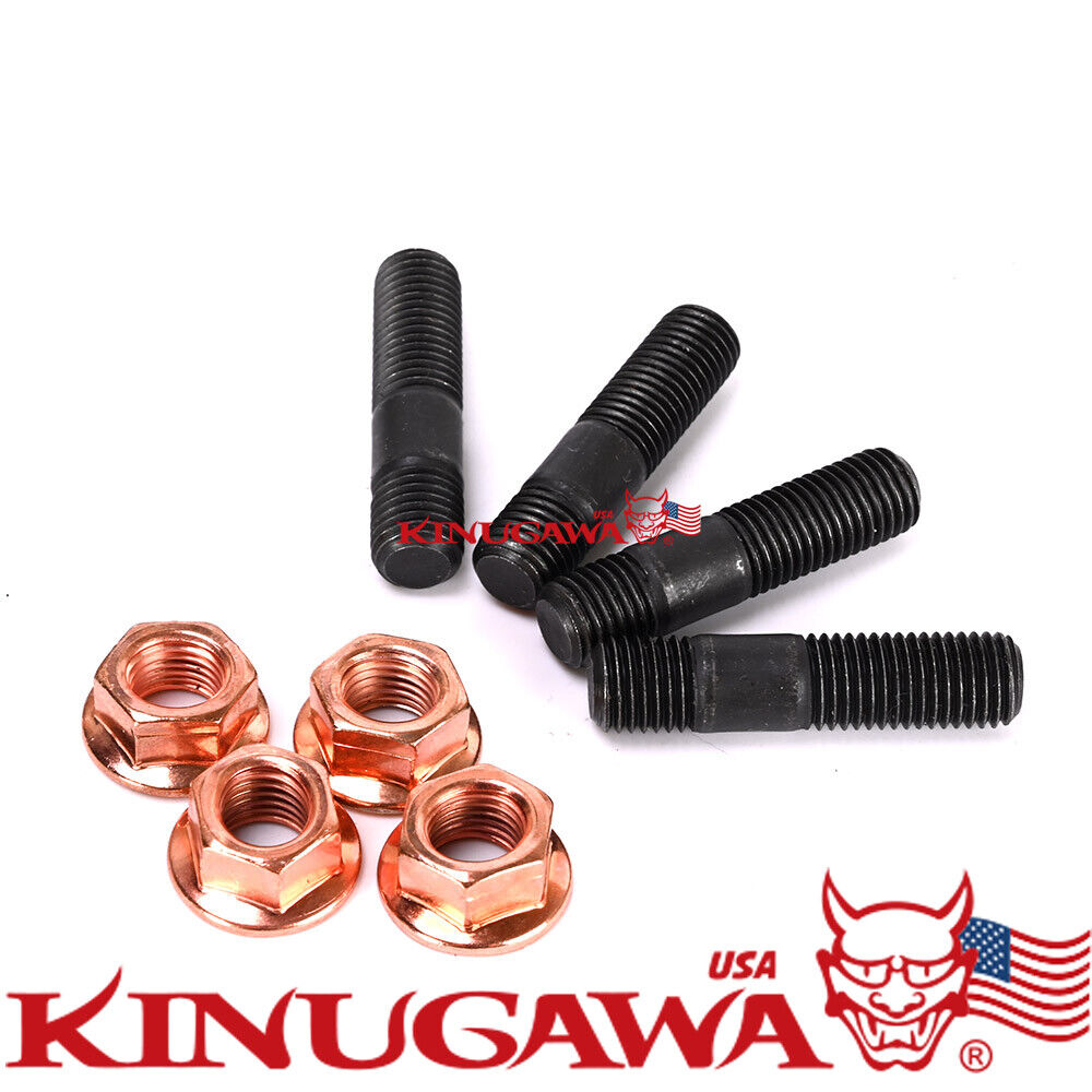 Turbo Inlet Flange Stud w/ Egged Nuts For SKYLINE R31 R32 R33 RB20 RB25DET 