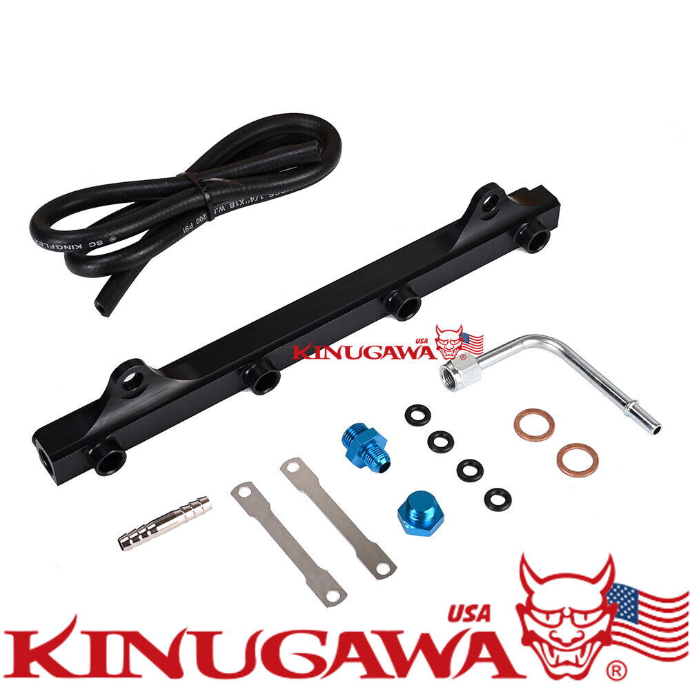 Torque Solution Mitsubishi Evo X Billet Aluminum Fuel Rail - Black main image 1