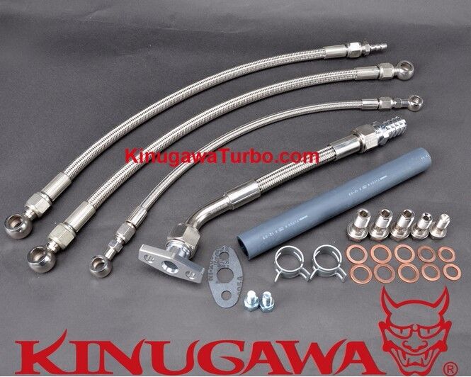 Kinugawa Oil & Water Line Kit FOR Nissan RB25DET RB30 w/GT3076R GT3582R GT3540