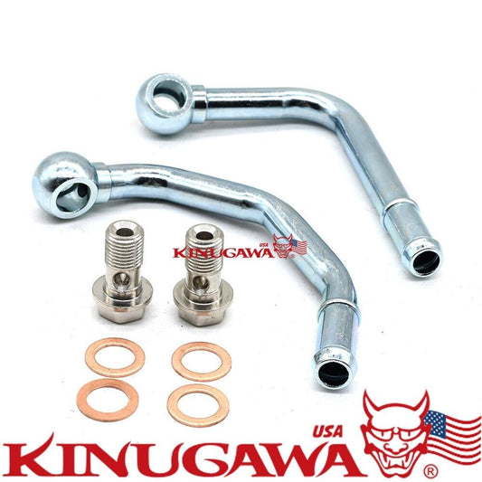 Turbo Water Pipe kit for SUBARU EJ20 25 w/ Mitsubishi TD05 TD06 Turbo