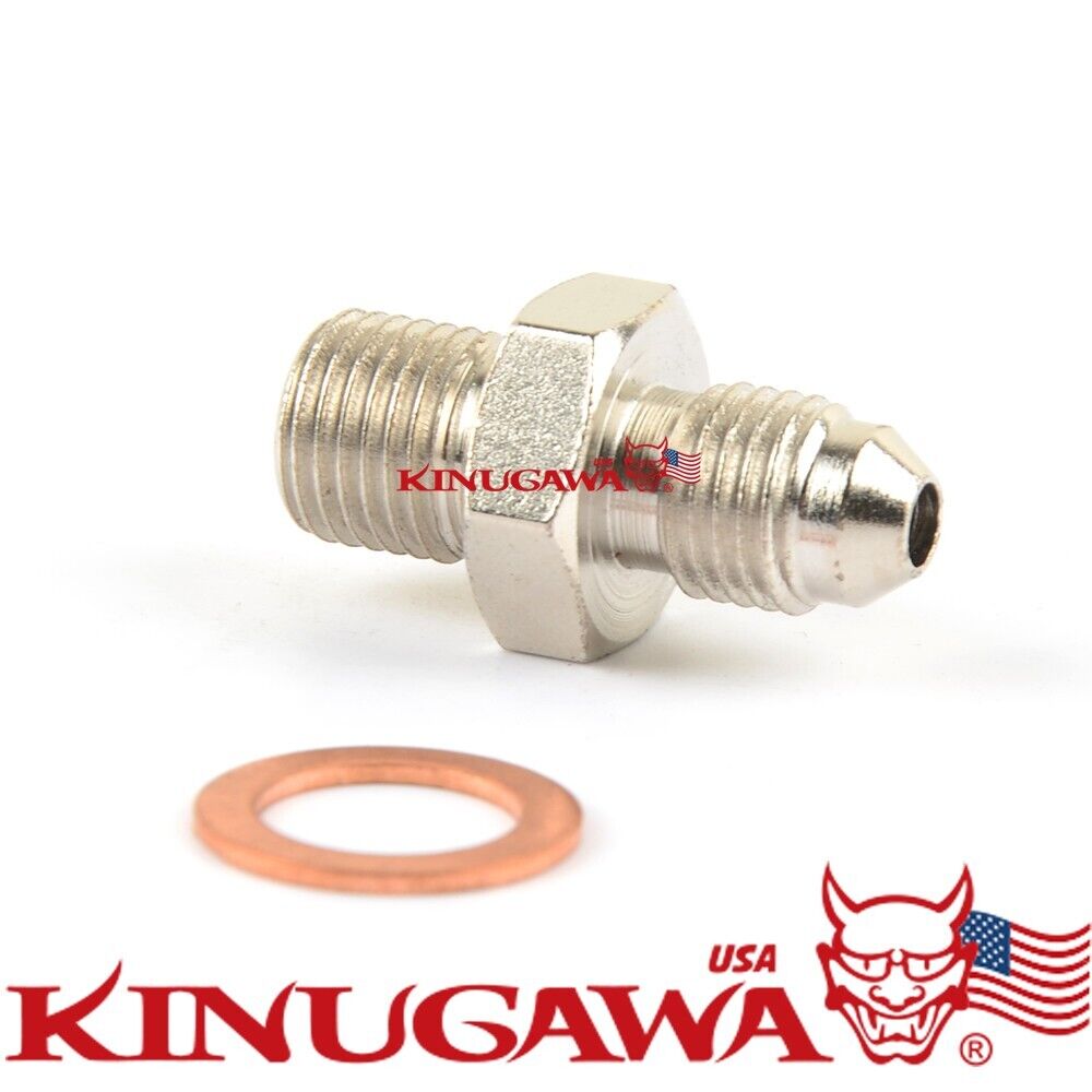 4AN to M10x1.0mm Adater Fitting For Garret GT1544 GT2052 GT2252 / No restrictor