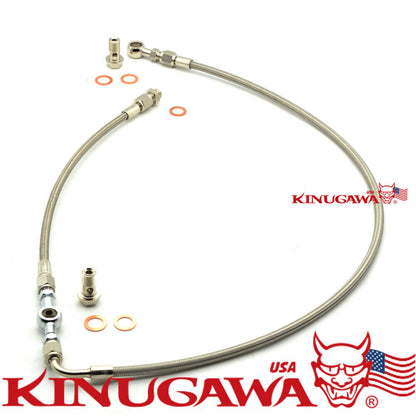 Kinugawa Turbo Oil Feed Line Kit for SUBARU AVCS Garrett Journal Bearing T25 T28