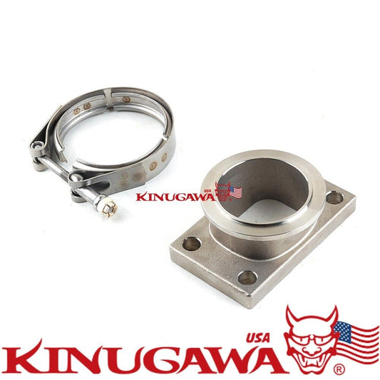 Stainless V-band to T3 Flange for Garrett G series G25 G30 G35 660 770 900 inlet