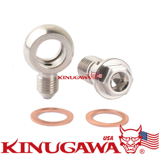 Turbo Banjo Bolt kit M14x1.5 mm to 4AN GT28R GT30R GT35R /ideal for tight spaces