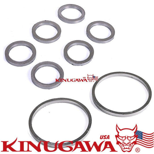 Manifold/turbine Housing Graphite Gasket set / O rings for BMW N54 S55 Turbos