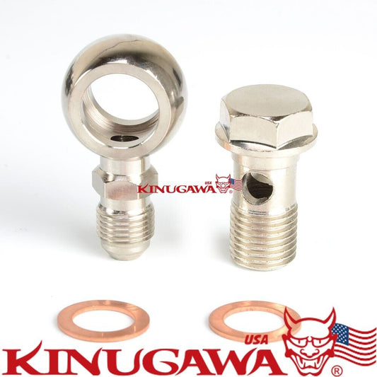 Turbo Banjo bolt kit M18x1.5mm T4 T04B T04E T04Z -6AN w/Long neck Banjo adpater