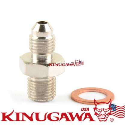 4AN to M10x1.0mm Adater Fitting For Garret GT1544 GT2052 GT2252 / No restrictor