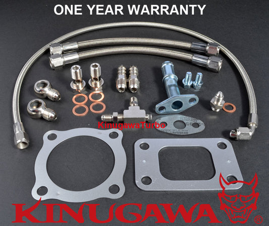 Turbo Install Kit Garrett GT3076R GT3582R T3 Flange / 4 Bolt Ball Bearing