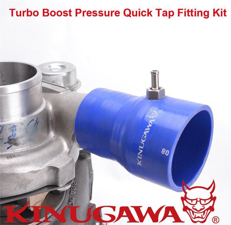 Turbo Boost Pressure Quick Tap Fitting Kit / Pressure Source on Silicon Hose