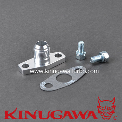 Billet Alumimum Turbo Oil Return Flange -8 AN Garrett T25 T28 44mm hole to hole