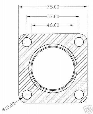 Turbo Flange & Gasket IHI ISUZU 4JG2 MAZDA MIATA VJ35