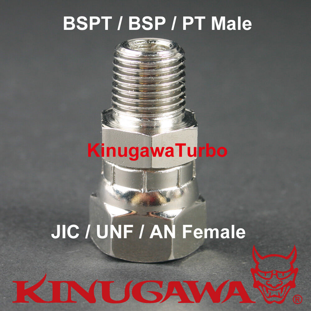 Forged Adapter Fitting Steel Straight 3/8 BSPT BSP PT Male - 8AN Female C25-5