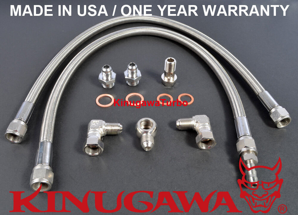 Kinugawa Water Line Kit for the NISSAN RB20DET Stock (6AN Big Hose/16mm Bolt)